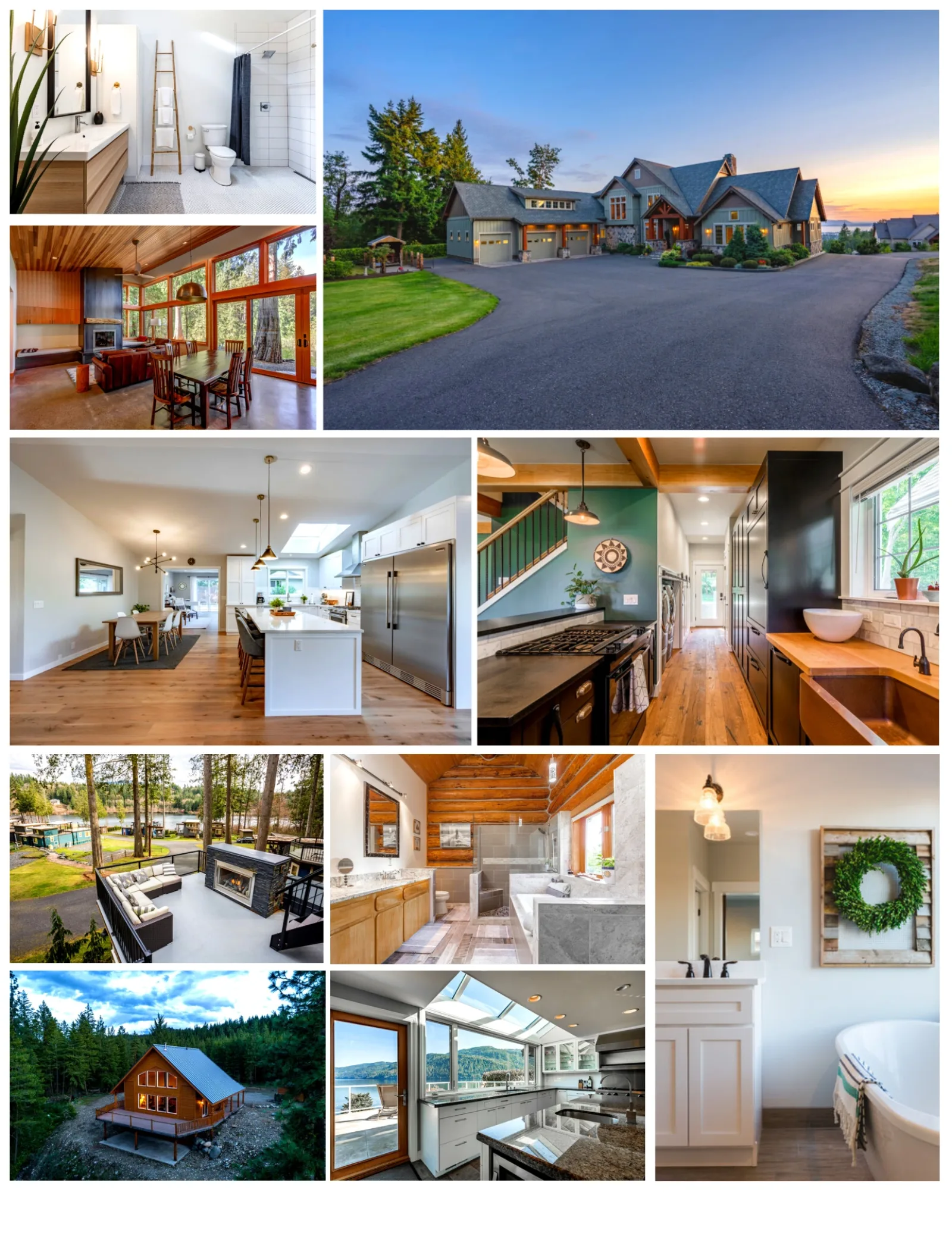 Collage of beautiful Chattanooga area homes