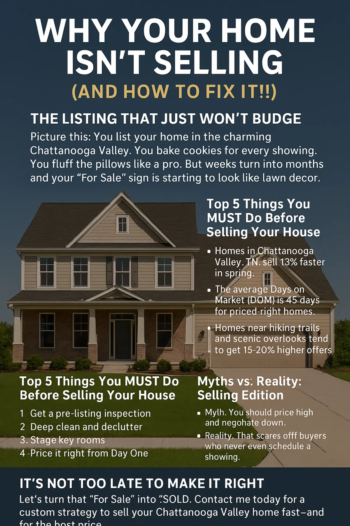 Why Your Home Isn’t Selling (And How to Fix It!)