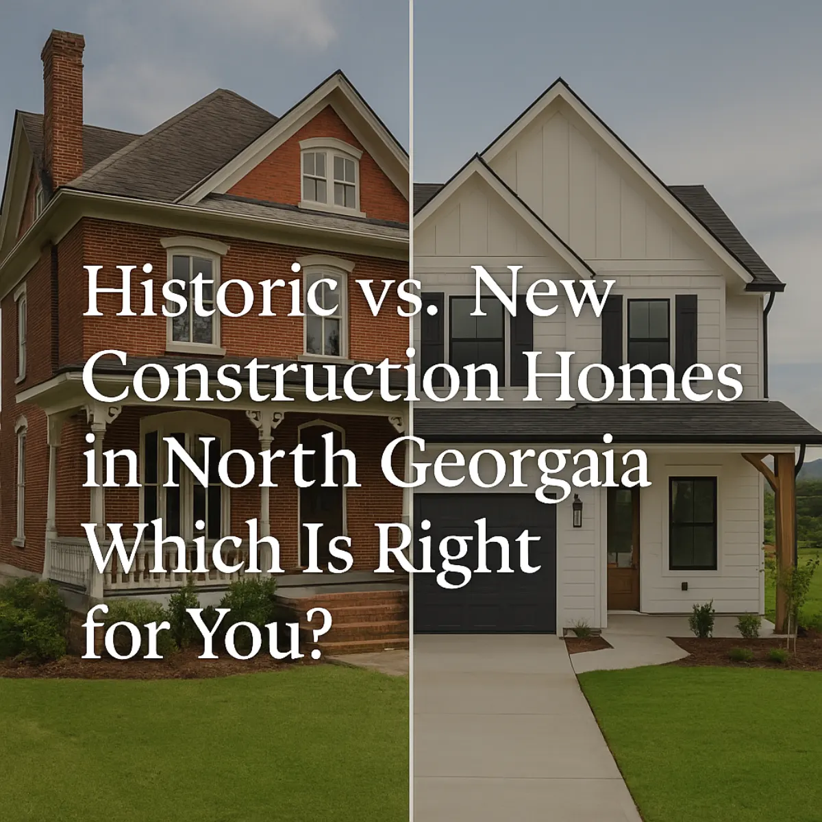 Historic vs. New Homes in North GA
