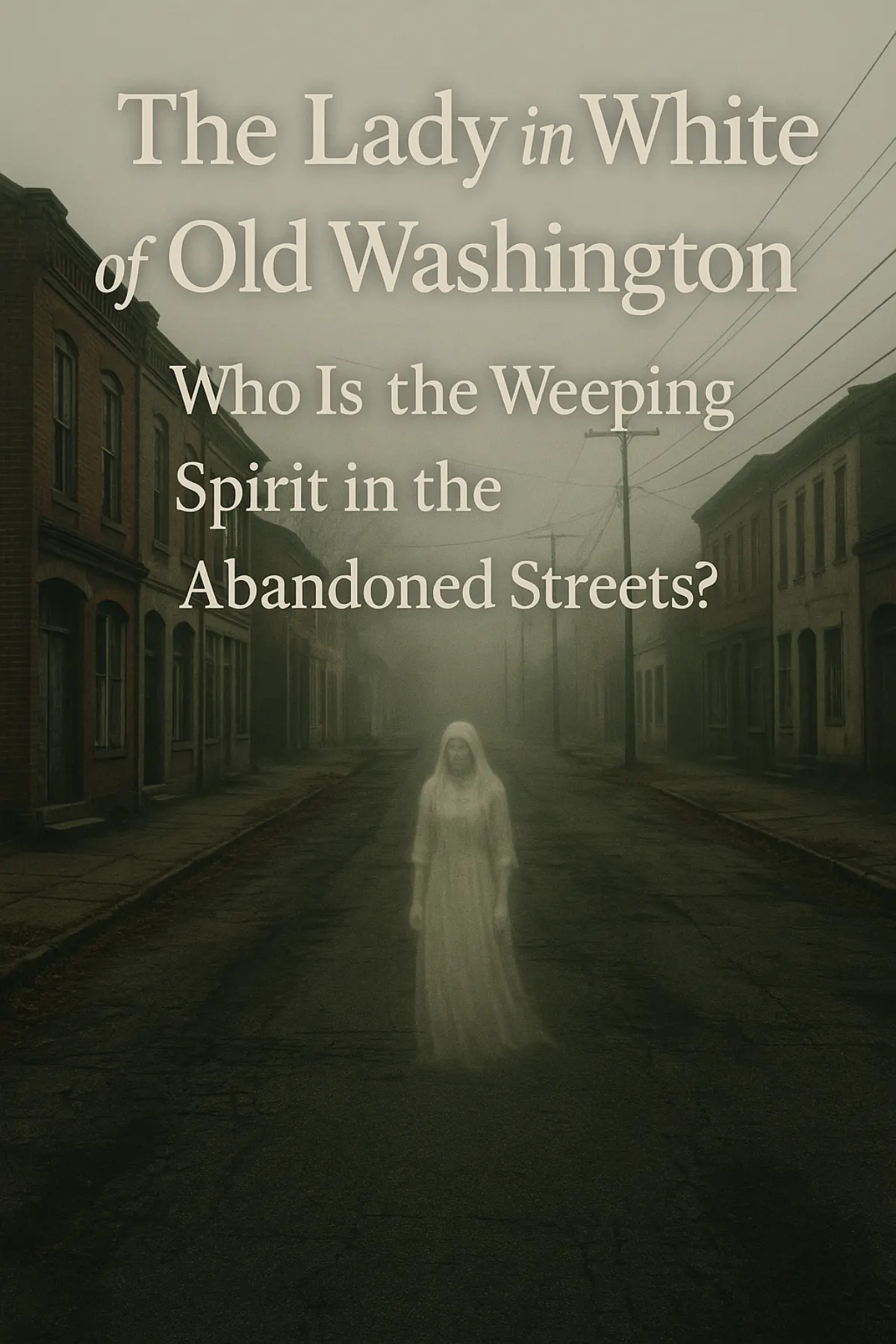The Lady in White of Old Washington: Unraveling the Weeping Spirit’s Tragic Tale