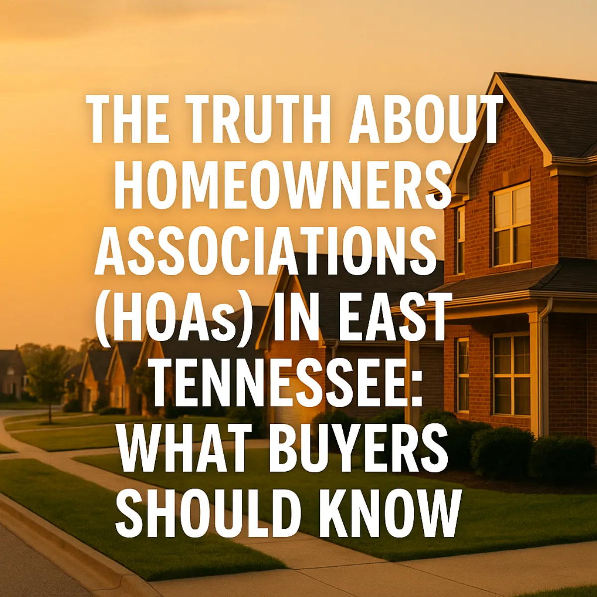 HOAs in East Tennessee: What Buyers Need to Know (2025)