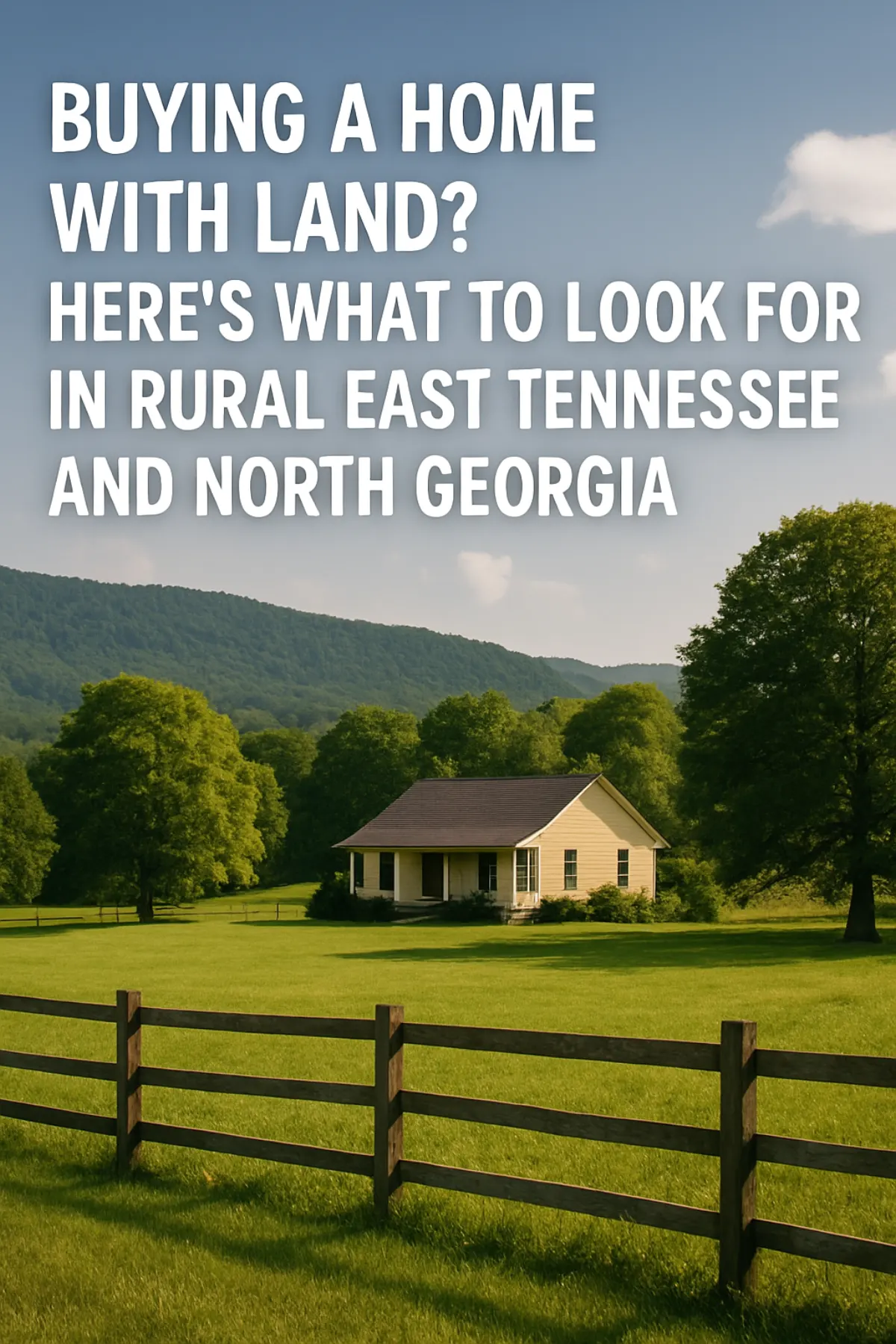Buying a Home With Land in East TN & North GA