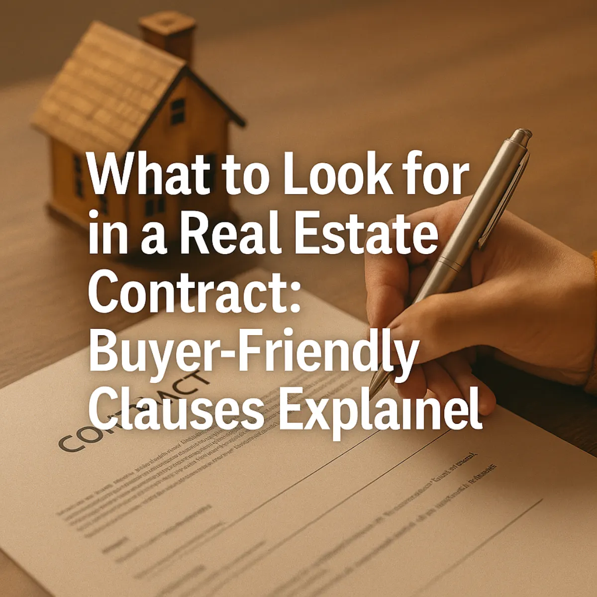 Buyer-Friendly Real Estate Clauses You Need to Know