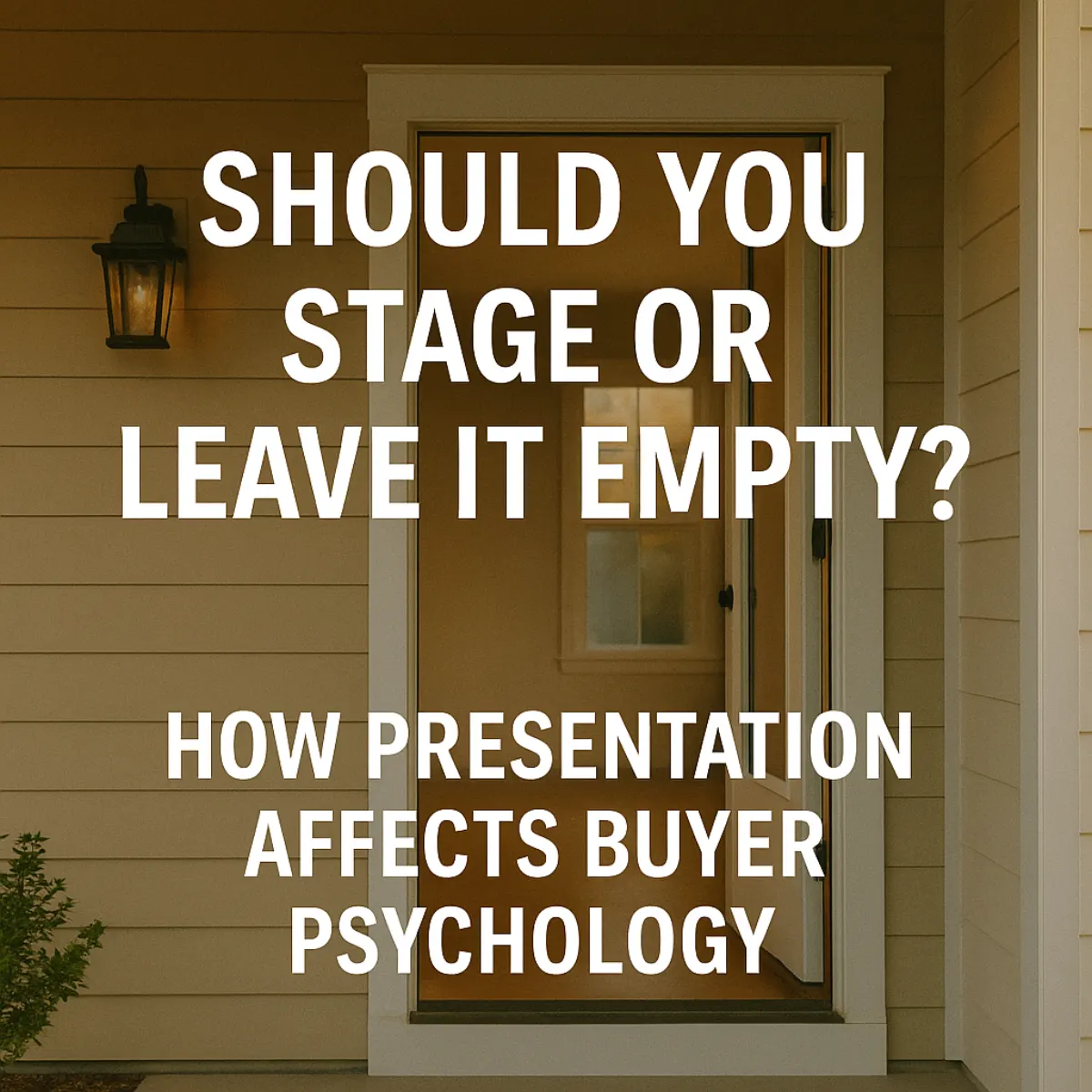 Home Staging vs. Empty Homes: What Sells Faster in 2025?