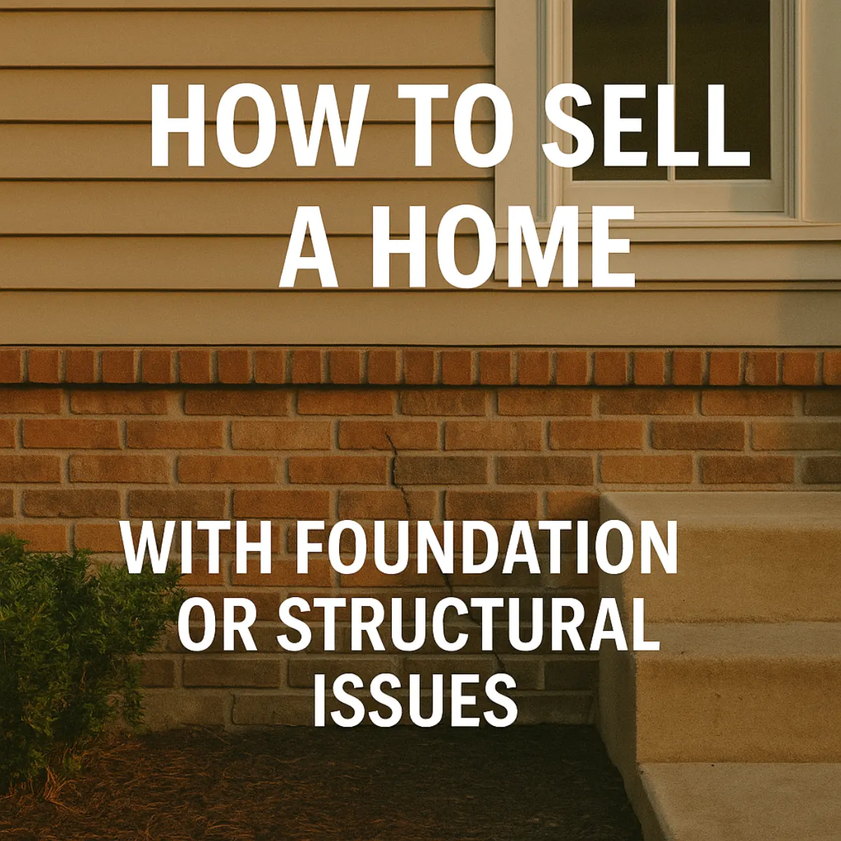How to Sell a Home With Foundation Issues