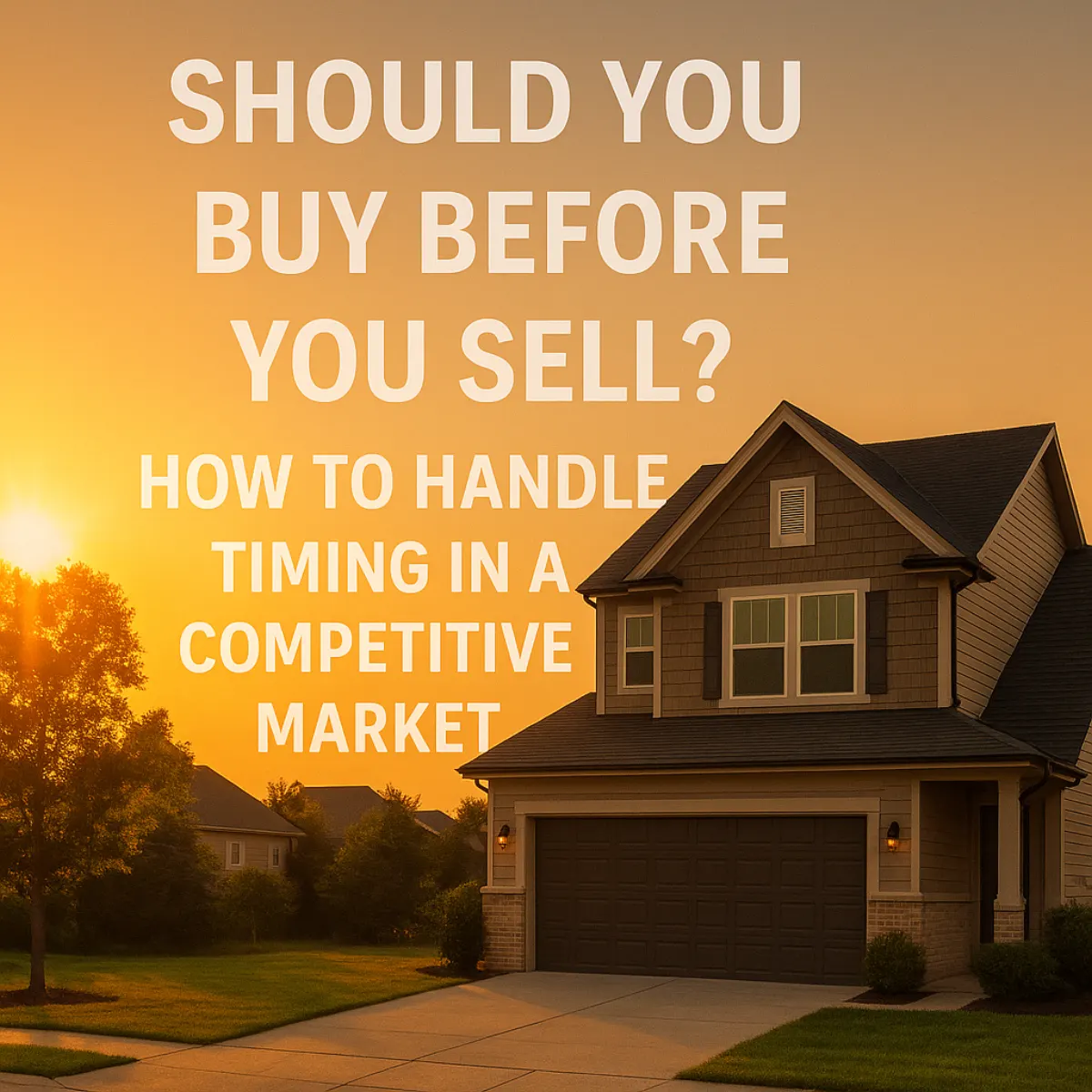 Buy or Sell First? Timing Your Move in a Competitive Market